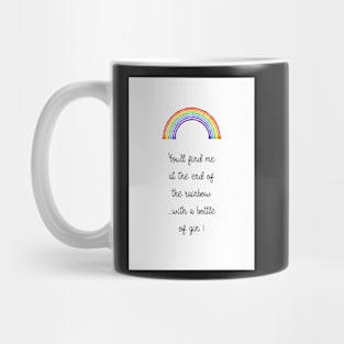 Gin & Rainbows Typography Print Mug